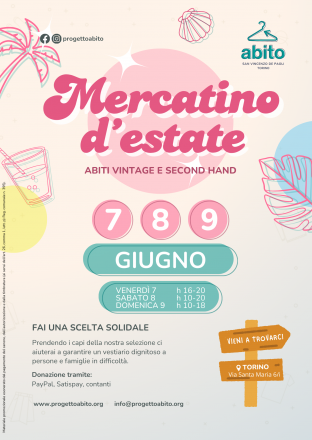 Mercatino di beneficenza di abito